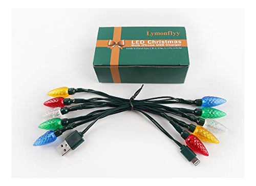 Cable Cargador De Teléfono Lymonflyy Con Luz Led Navideña, U