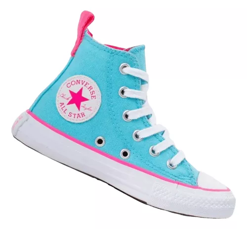 Tênis Infantil Converse All Star Chuck Taylor Cano Alto Azul