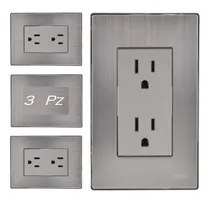 Comprar Placa Contacto Doble Duplex Placa Armada Inoxidable (3pz)