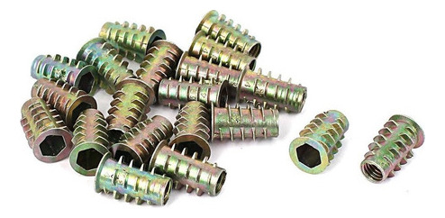 Porca de inserção de cabeça hexagonal Uxcell Furniture M6 X