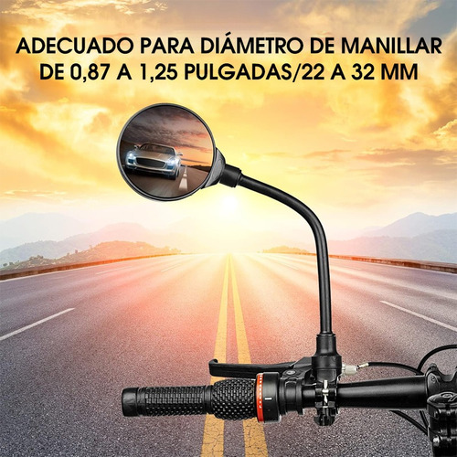 2 Piezas Espejos Para Bicicleta Retrovisores Y Motocicleta