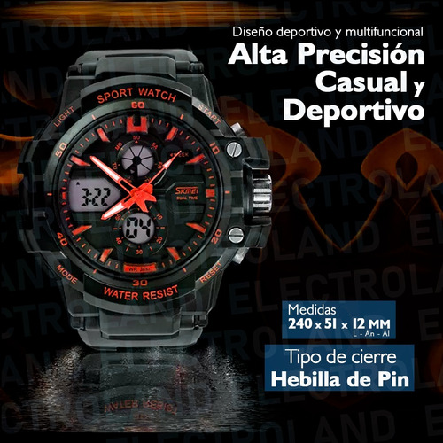 Reloj Skmei 0990 Sumergible Deportivo Digital Hombre / Mujer