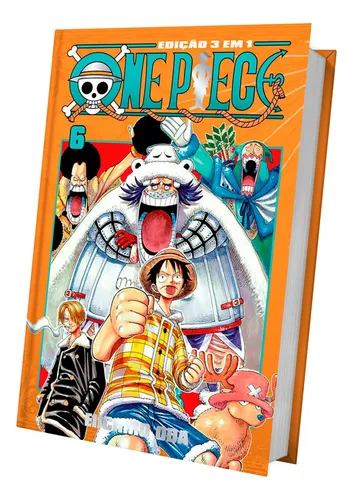 One Piece 3 Em 1 Mangá Vol. 5 E 6 - Kit Nova Coleção Panini