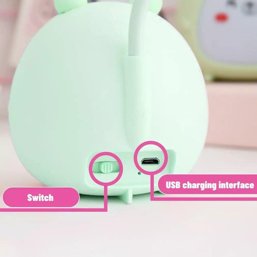 Imagen 3 de 8 de Lampara De Mesa Escritorio Led Rgb Con Diseño Kawaii