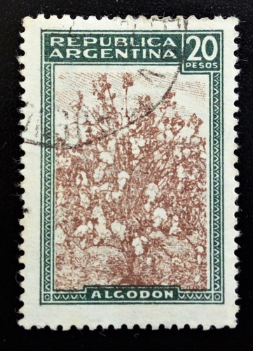 Argentina, Sello Gj 765h 20p Mate Holandés 1935 Usado L14981