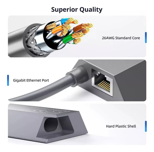Adaptador Starlink Internet Para V2 Gen2, Cable Ethernet Utp