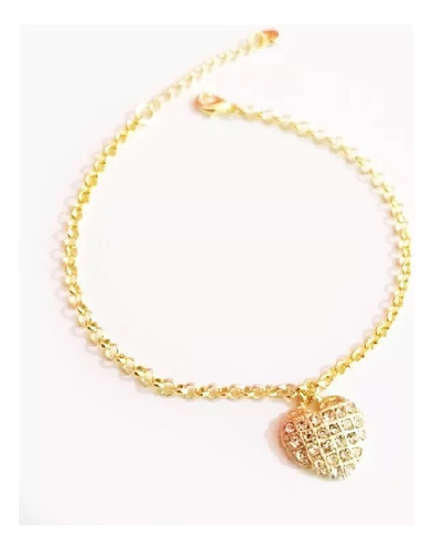 Pulseira Lembrancinha Madrinha Amor Folheado A Ouro 18k