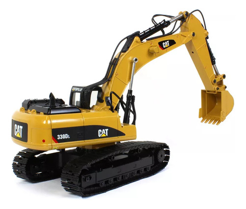 Escavadeira De Controle Remoto Caterpillar 330d 1/20 Rc Cor Amarelo