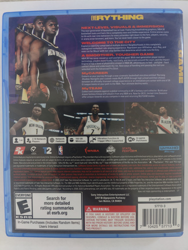 Nba 2k21, Ps5, Playstation 5 (usado) (Usado)