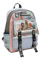 Comprar Mochila Mediana Con Solapa Y Bolsas Laterales One Happy Family Nikky By Nicole Lee