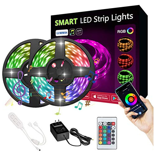 Lumiman Smart Led Strip Lights Cuerda De Luces, Wifi Rgb Kit