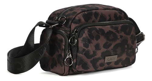 Cartera Bandolera Pamela Animal Print Café Calu