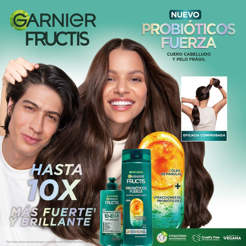 Acondicionador Garnier Fructis Probióticos Fuerza 650 ml