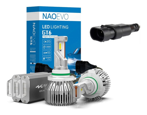 Kit Focos Led Naoevo Gt6 9006 Faro Auto Camioneta Nissan