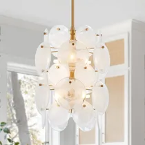 Comprar Candelabro Cristal Moderno Para Comedor Entrada Dorado Unica