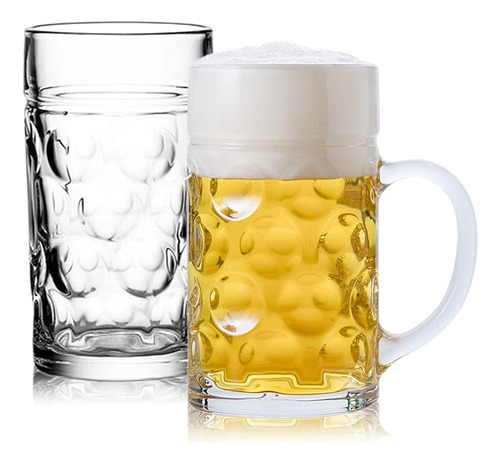 Tazas Cerveza Vidrio Jumbo Tazas Cerveza Vidrio Aleman Con A