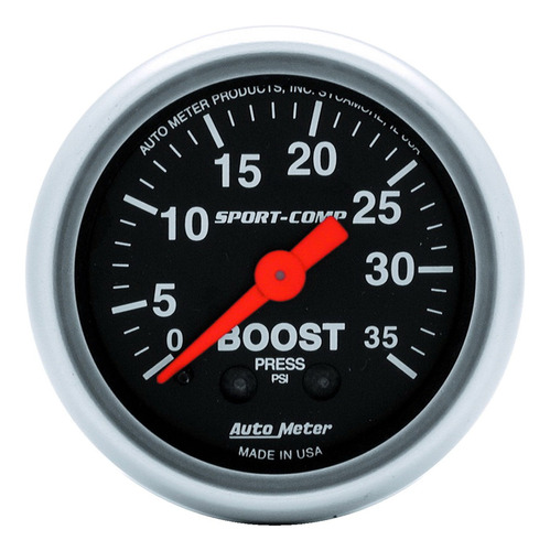 Auto Meter 3304 Sport-comp - Medidor De Impulso Mecanico De 