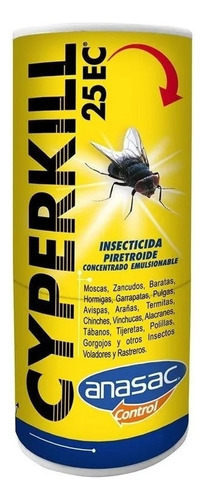 Cyperkill 25 Ec (50 Cc) Insecticida Plaguicida Amplio Espect