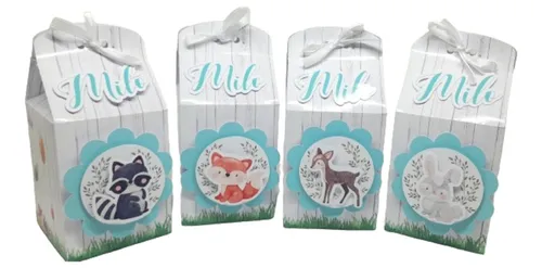 comprar Animales Del Bosque. Varón.bolsita.milkbox 3d X10u.