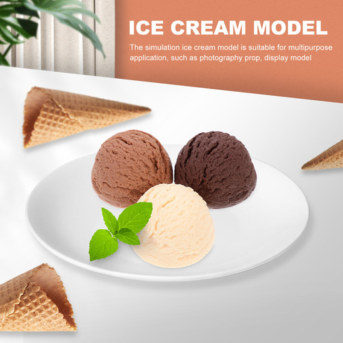 Helado Artificial De Simulación Para Decoración De Cafetería