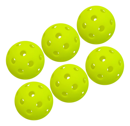 Pickle Balls, 6 Paquetes, 40 Hoyos, Para Exteriores