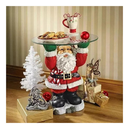 X Bandeja De Escultura De Papai Noel, Decoração De Mesa