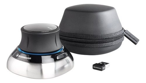 Mouse 3d - Sem Fio - 3dconnexion Spacemouse Wireless - Preto/cinza - 3dx-700066 Preto/prateado