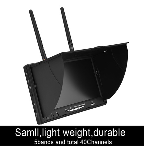 Monitor Fpv Zerone De 7 Pulgadas, Lcd, 800 X 480, 5,8 Ghz, 4
