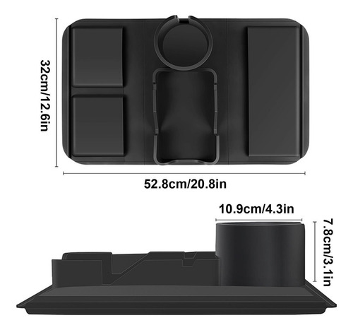 Portavasos Para Brazo De Sofá Bandeja De Silicona Suave Para