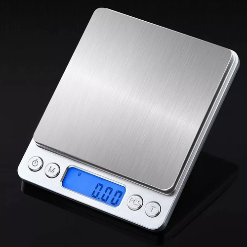 Báscula De Cocina Digital Para Cocina De Acero Inoxi De 3 Kg Gris 3 Kg