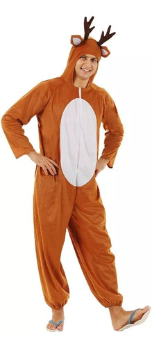 Disfraz De Reno Navideño Para Hombre, Pijama De Halloween