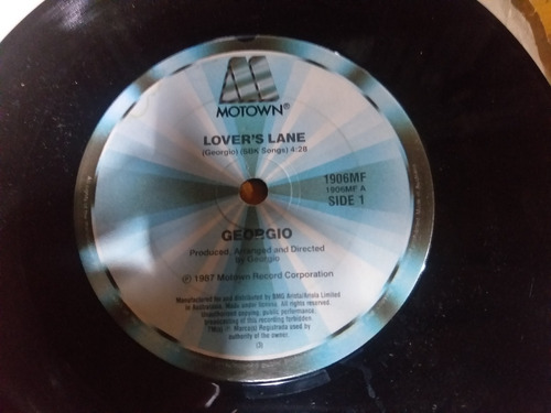 Georgio Lover's Lane Vinilo Simple 7' Synth Pop Disco Funk