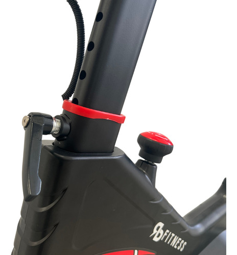 Bicicleta Ergométrica Academia Rb Fitness Magnética 13kg Cor Vermelho