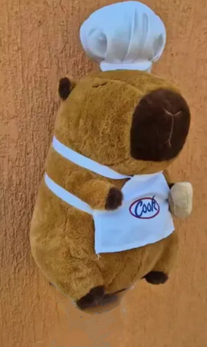 Peluche Capibara Con Manta De 1 X 1,60 Interna Importados. Cocinero