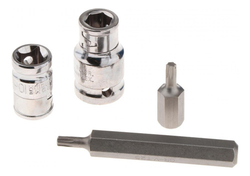 40 Unidades 1/2 '' 3/8 '' Hex Torx Argent