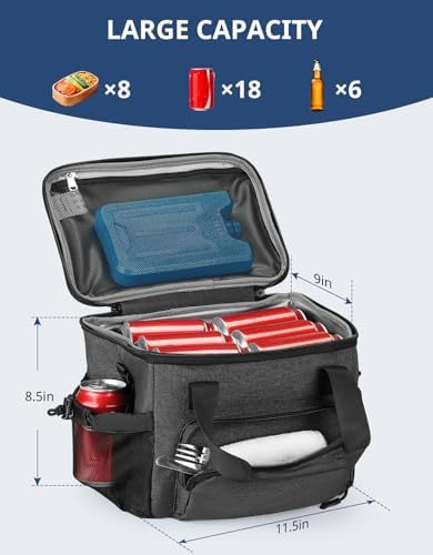 Lonchera Para Hombres, Lonchera Grande Con Aislamiento, Kit