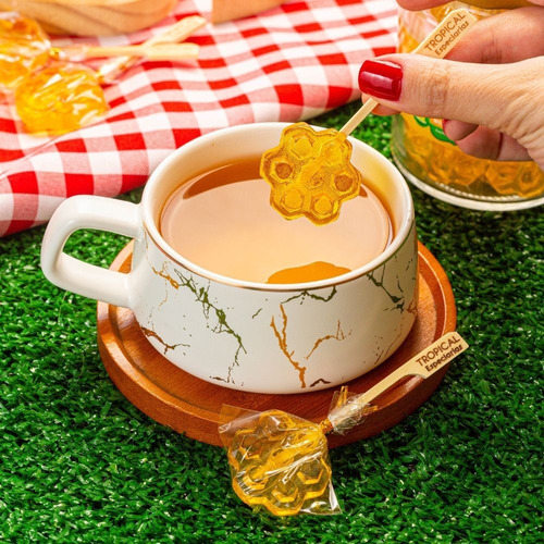 6 Pirulitos De Cristal ( Café, Mel Com Limão Ou Cappuccino )