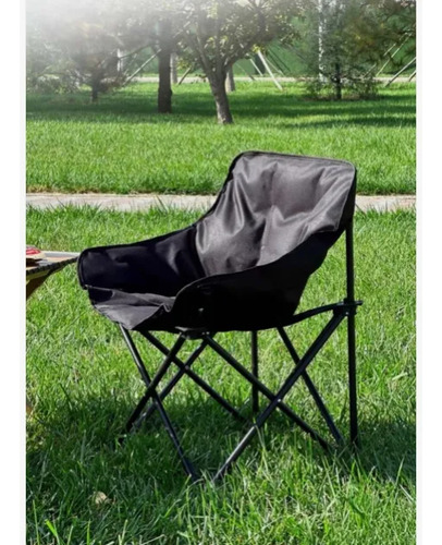 Silla Sillón Plegable De Camping Playa Varios Colores Cod598 Negro