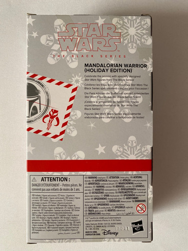 Mandalorian Warrior Holiday Edition Navidad Black Series Man (Usado)