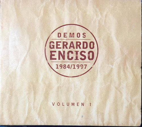 Gerardo Enciso Cd. Demos 1984-1997, Volumen 1. Digipack