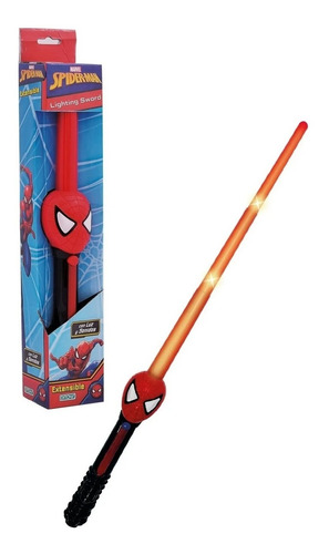 Espada Luminosa Lighting Sword Spiderman C/sonido Ditoys 251