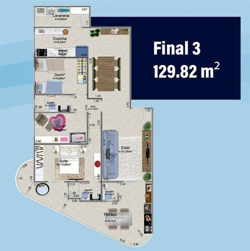 Apartamento - Venda - Maracanã - Praia Grande - Sh28