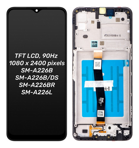 B Para Pantalla Lcd Con Marco Para Samsung Galaxy A22 5g