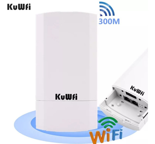 Antena Wi Fi/cpe 2.4ghz Kuwfi 300 Mbps Antena Longo Alcance