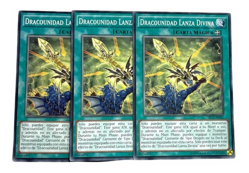 Yugioh Tercia Dracounidad Lanza Divina Sece