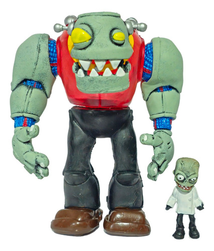 Nueva Figura Juguete Plantas Vs Zombies Dr Zombie Rojo