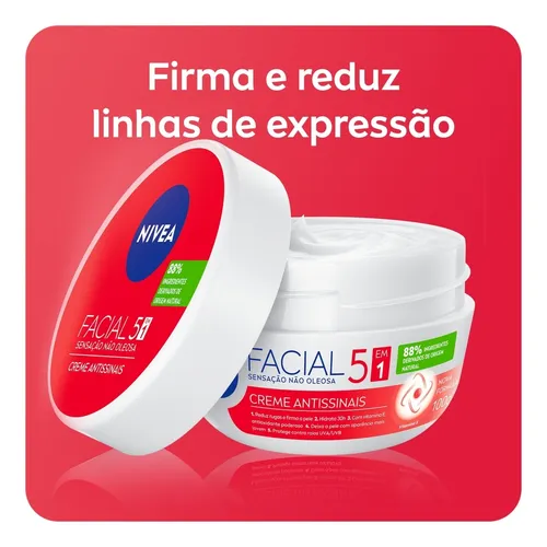 Creme Facial Nivea Antissinais 100g - 5 em 1