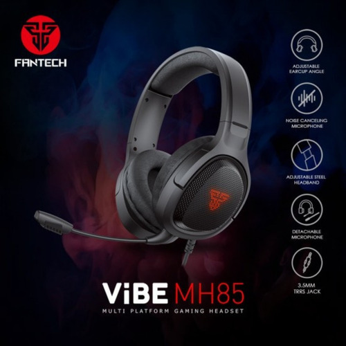 Imagen 8 de 10 de Headset Fantech Vibe Mh85 Black Auricular Gamer