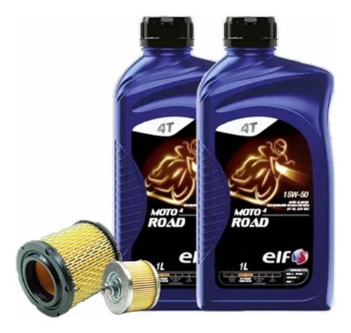 Kit Royal Enfield Hunter 350 Filtros Aire Aceite + Elf 15w50