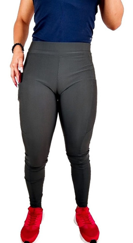 Leggins Mujer Gym Deportivos Licra Moda Bolsa Celular Correr